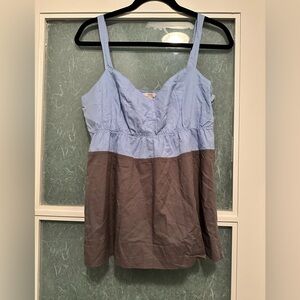 Blue and Gray J. Crew Top